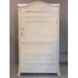 A 19th century french painted armoire H.180 W.98 D.48cm