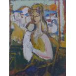 20th century French school, 'Maternite', depicting a mother holding her child, oil on canvas,