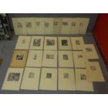 A collection of boxed 19th century engravings, to include Rossetti, Holman Hunt and Edward Burne-