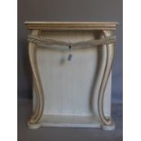 A painted classical style console table H.85 W.71 D.31cm