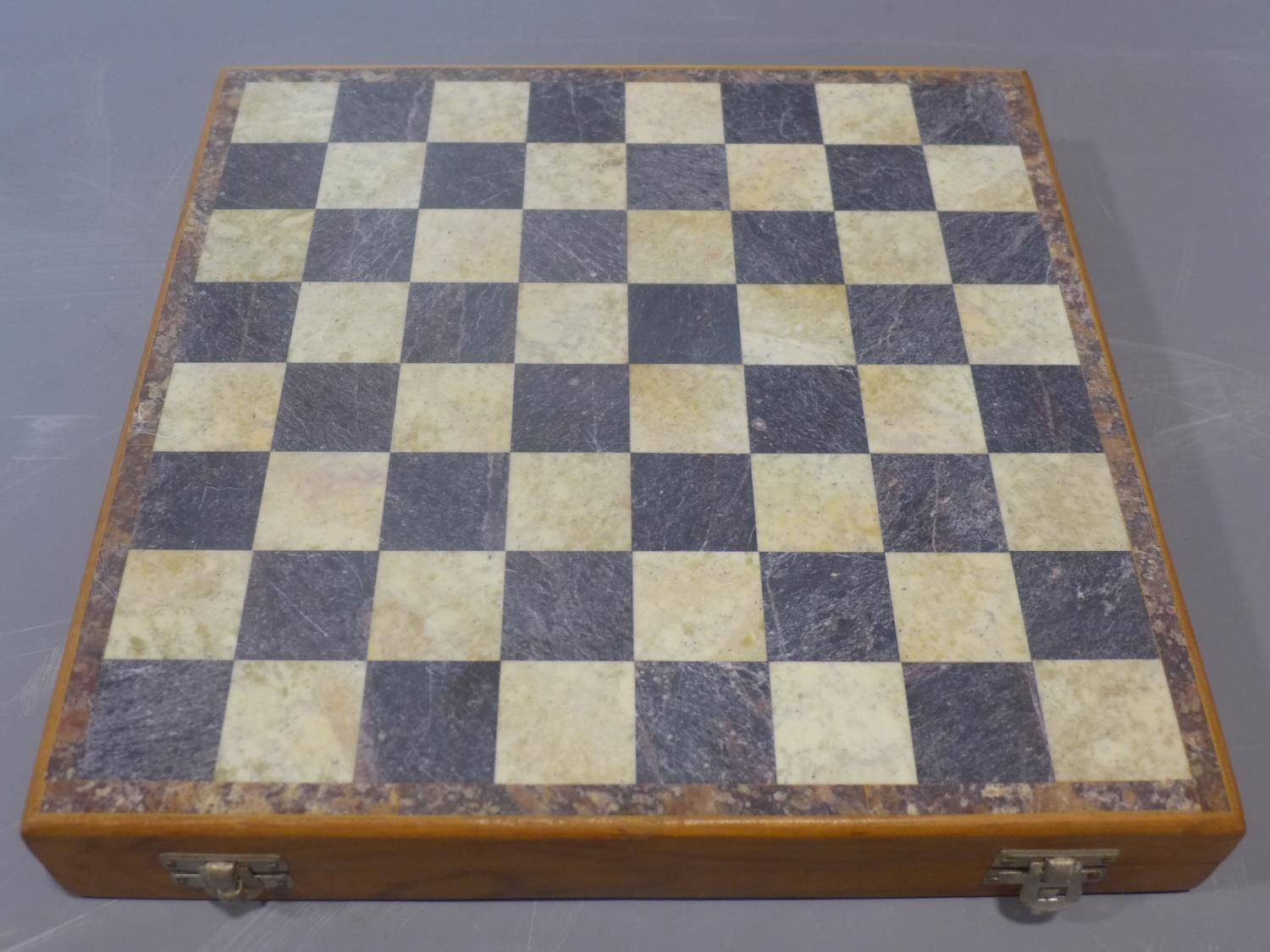 Antique chess set - Image 4 of 4