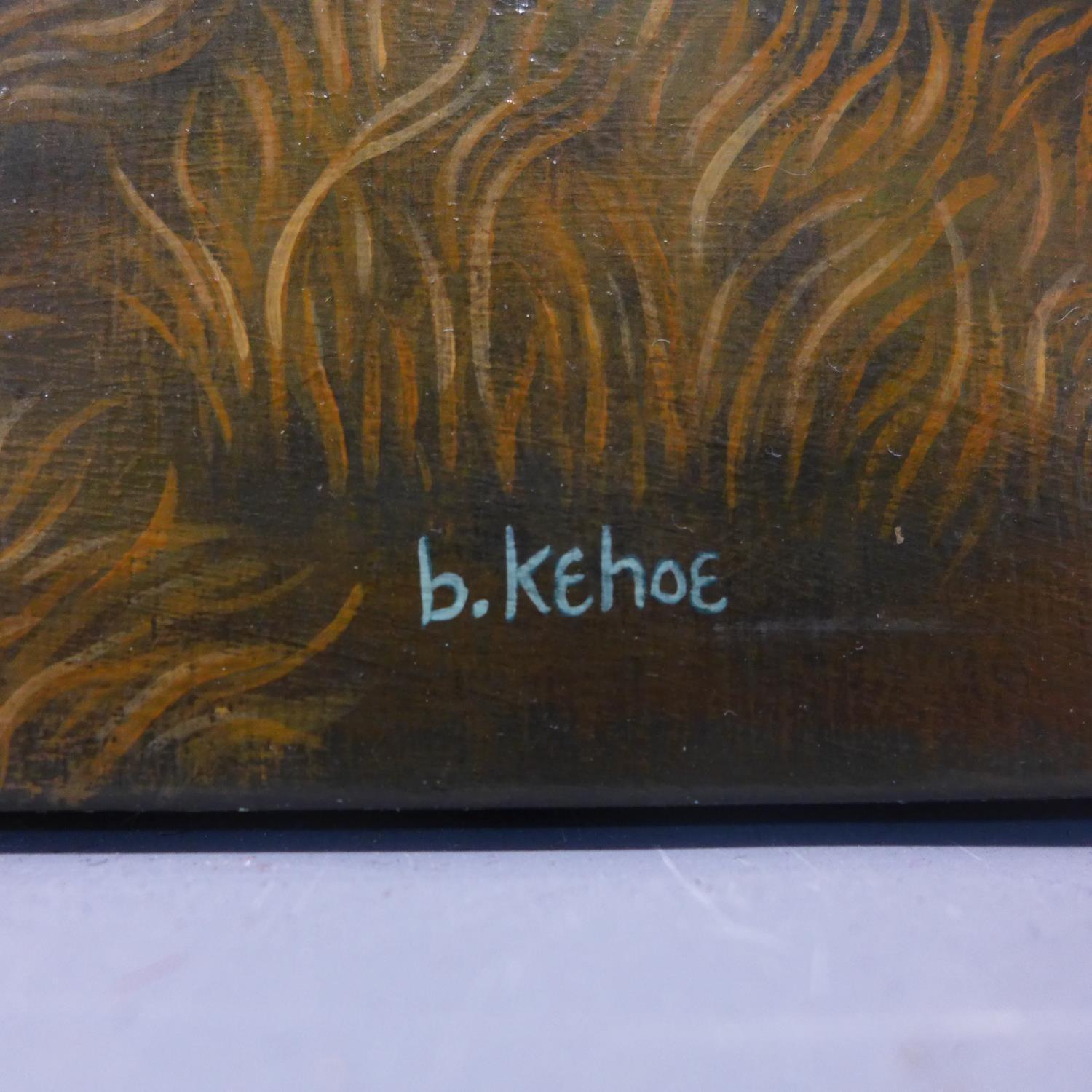 Ben Kehoe, 'Only Wild Around People', 2012, oil on panel, signed lower right, inscribed and dated to - Image 2 of 3