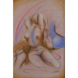 C. Hansa, 'A Female Nude', c.1990, oil on canvas, signed lower right, in gilt frame, 89 x 49cm