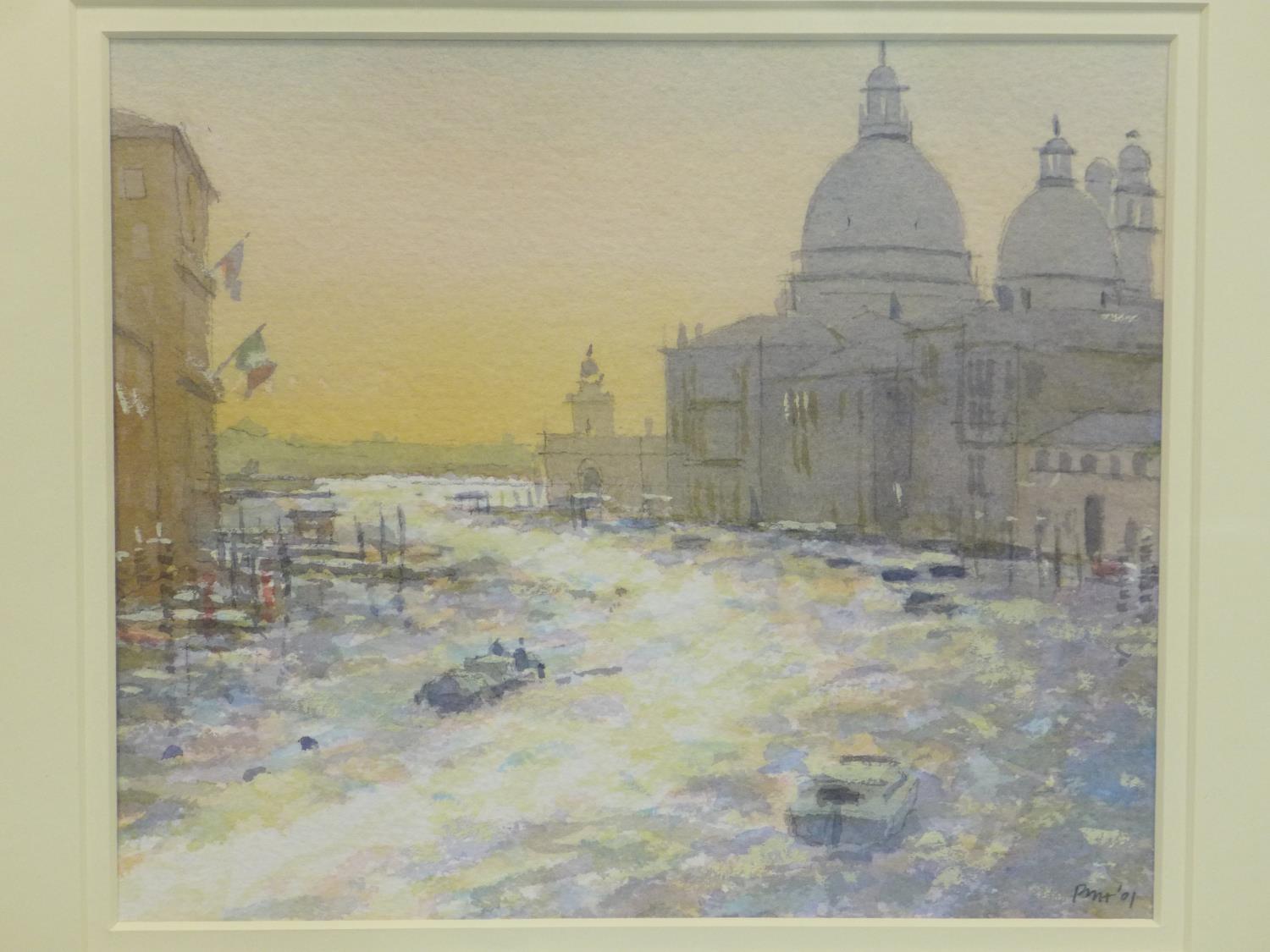 Peter Hughes, The Grand Canal from Accademia Bridge, watercolour, monogrammed and dated 01 to