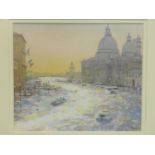 Peter Hughes, The Grand Canal from Accademia Bridge, watercolour, monogrammed and dated 01 to