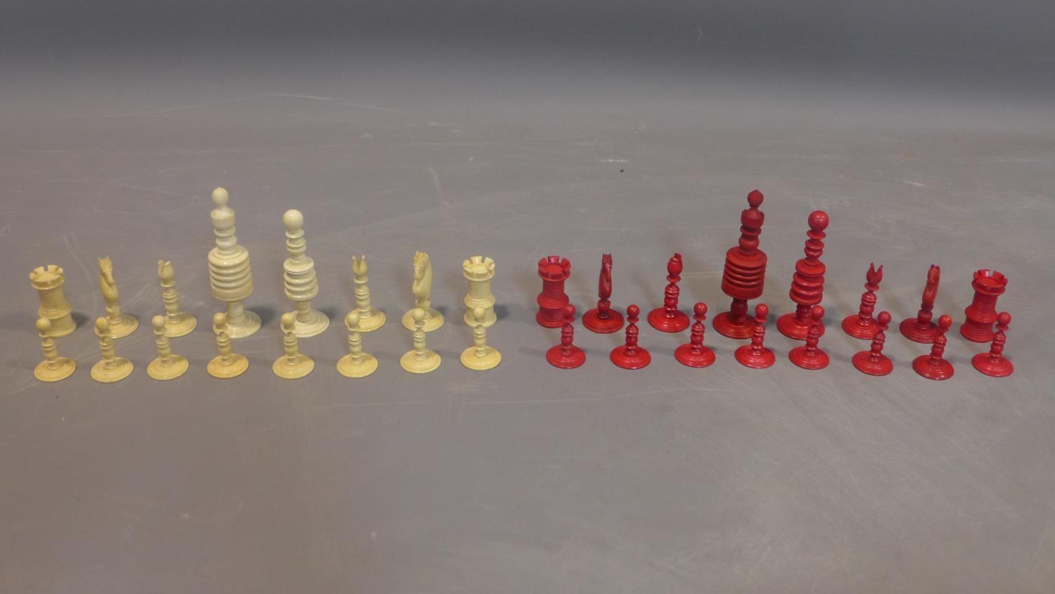 Ivory chess set