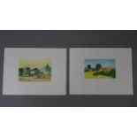 Gaby Edrei (1936-2000), two lithographs, 'Quietitude', numbered 79/80, 15 x 20cm, and 'Les Liles',