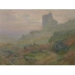 William Cox (1866-1939), View of a castle in a Scottish landscape, oil on canvas, signed lower