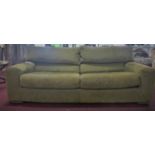 A Roche Bobois nubuck upholstered sofa, H.71 W.205 D.92cm