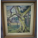 Contemporary British Artist, Peter Taylor, Three, oil on board, 1977, initialed 'PT', framed and