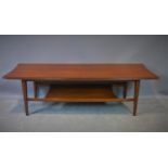 A 1960's teak coffee table by Richard Hornby for Heals, H.36 W.120 D.40cm