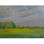 Arhtur Bowmar Porter (British, 1876-1960) Guernsey landscape, framed and glazed oil on panel, signed