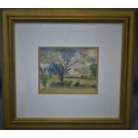 19th century British school. watercolour of British countryside, Framed and glazed, 38x40cm