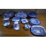 A mixed collection of Copeland Spode ware, to include a Muffin dish and lid, cheese dish and lid,
