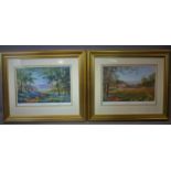 Rinalda Ward, 'Poppy cottage' and 'Blue Bell Cottage', reproduction of paintings, numbered and