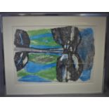 Contemporary Norwegian artist, Abstract composition, screenprint on wove paper, signed, titled and