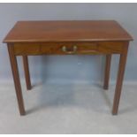 Mahogany writing desk one drawer, 1950s