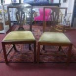 Two 20th century mahogany chairs, with drop in seats, 90 x 45 x 54cm