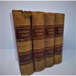 Schiller's Works, 4 books (Volumes 1-12), with marbled end-papers