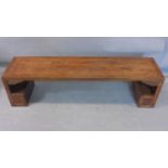 Chinese or Korean wooden bench, 19th century