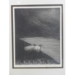 Maria Simonds-Gooding ARHA (b.1939), 'Sheep of the west II', etching and aquatint, framed an glazed,