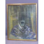 After Francis Bacon, a reproduction print of 'Head VI, 1949', framed