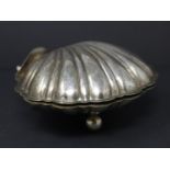 Silver plated shell Baroque style shell box