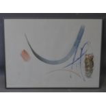 Hermione Holmes (20th century), abstract study, watercolour, signed 'Mani 87' in pencil to lower