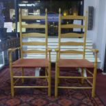 Two ladder back chairs by Shaker London Ltd