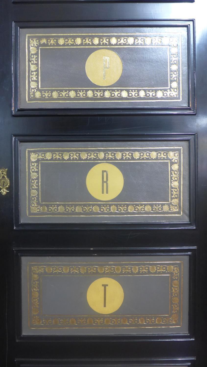 A neoclassical Empire style ebonised and ormolu mounted wardrobe - Image 5 of 5