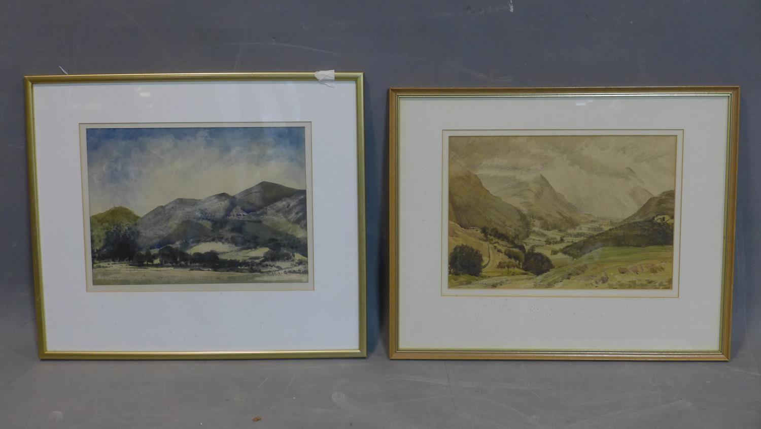 Pair of original landscape watercolours