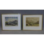 Pair of original landscape watercolours
