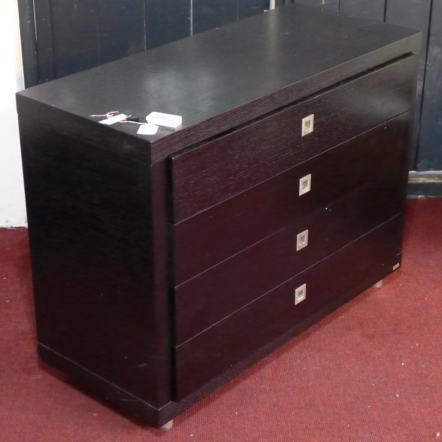 A Dwell stained oak chest of 4 drawers, H.75 W.100 D.43cm - Image 2 of 2