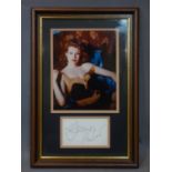 Geena Davis (actress and activist), Photographic portrait and autograph, dated 1997, framed and