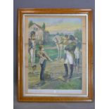 Napoleon and the drummer boy, early 20th century print, framed, 80 x 65 cm
