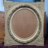 Ornate 19th gilded picture frame with Kent style corners
