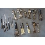 Miscellaneous silver plated cutlery