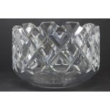 A 1950's cut crystal bowl, diameter 27 cm