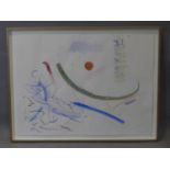 Hermione Holmes (20th century), abstract study, watercolour, signed 'Mani 87' in pencil to lower