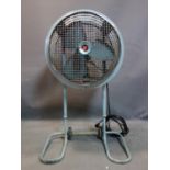 A vintage Westinghouse industrial fan model "Mobilaire", H.102cm