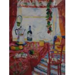 Maya Tuurna, 'red room', artist proof print, 62 x 50cm