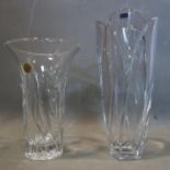 Two Crystal Vases