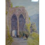 20th century British artist, The old gate of Orvieto, watercolour, dated 1905, framed and glazed,