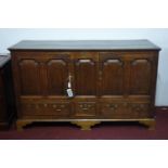 18th century large Side Board, with a pair of cupboards with field panel doors decorated with