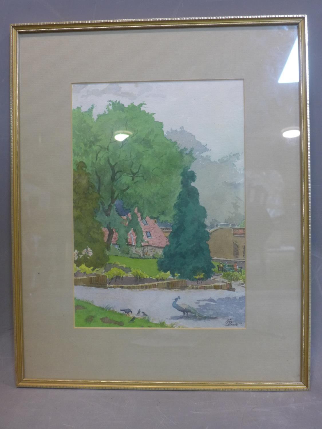Reginald Smith (1870-1925), 'The ice house Holland park', signed, framed and glazed, 50 x 40 cm