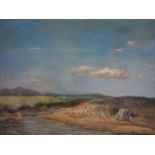 Contemporary welsh artist, Landscape, signed W. Llewelyn, 37 x 50 cm