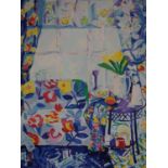 May Tuurna, 'blue room', artist proof print, 62 x 50cm