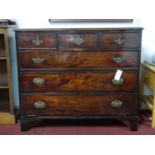 A 19th century mahogany chest of drawers, H.96 W.113 D.53cm