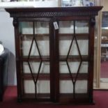 A Victorian mahogany bookcase, H.131 W.123 D.39cm