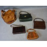 A collection of five ladies handbags, to include a Valentino bag (5)